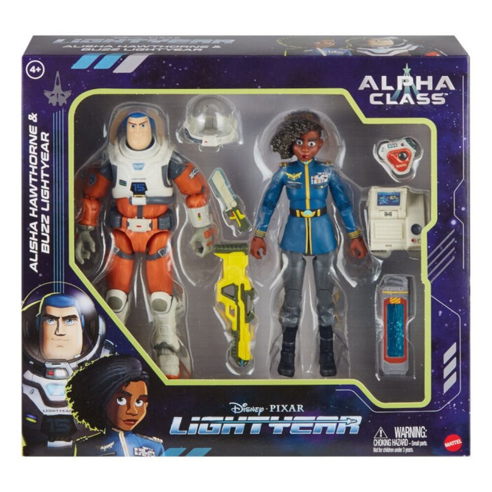 LIGHTYEAR ALPHA CLASS ALISHA HAWTHORNE AND BUZZ LIGHTYEAR